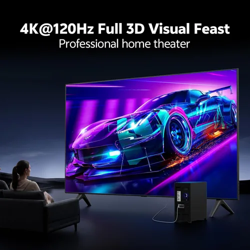 Vista 3 de Cable DisplayPort a HDMI activo de 4K a 120Hz, DP 1.4 a HDMI 2.0, 3.3FT/1M