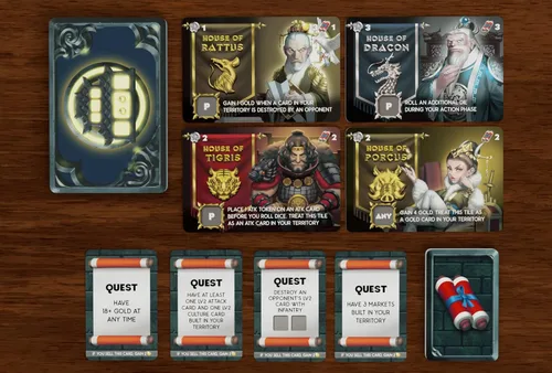 Vista 3 de Shaolia: Great Houses I Best New Board Game I Juego de mesa de estrategia para adultos, adolescentes y familia