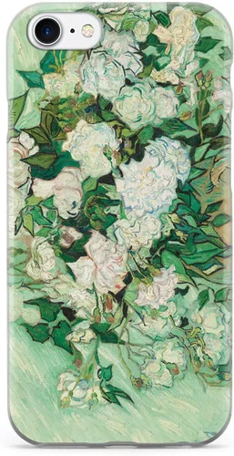 Vista 19 de Inspired Cases - Funda con textura 3D para iPhone Xs Max - Funda protectora de goma para Apple iPhone Xs Max - Vincent Van Gogh - Rosas