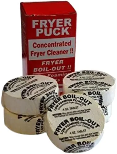 Vista 5 de Fryer Puck 401304001 Tabletas limpiadoras de freidora de 4 onzas (5 pestañas/caja)