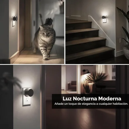 Vista 7 de L LOHAS LED Luces nocturnas que se enchufan a la pared