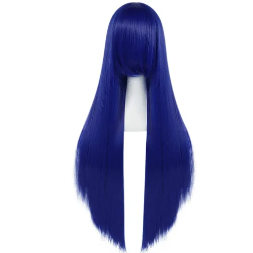 Vista 49 de anogol Vocaloid 32" 80 cm de largo recto de Cosplay peluca Pelucas Para Fiestas Halloween, Anaranjado