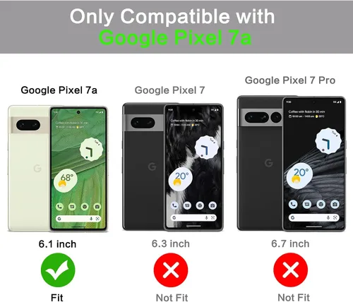Vista 2 de BENTOBEN Funda magnética para Google Pixel 7a compatible con MagSafe, chapada delgada, a prueba de golpes, suave TPU galvanizado, carga inalámbrica