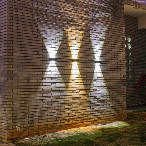 Vista 7 de ASLIDECOR Luces solares de pared con 2 modos de luz blanca cálida/blanco frío, iluminación decorativa impermeable para exteriores con panel solar