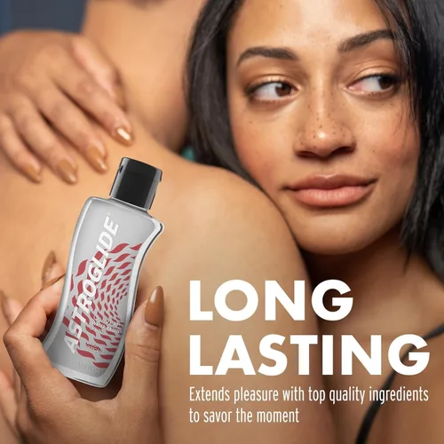 Vista 6 de Astroglide Lubricante a base de agua (5 onzas), lubricante personal carcaj, lubricante sexual excitante añade sensaciones para hombres, mujeres
