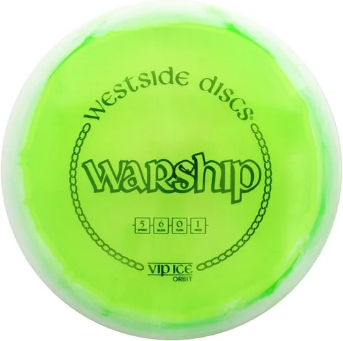 Vista 5 de D·D DYNAMIC DISCS Westside VIP Ice Orbit Warship Disco de golf de rango medio, los colores variarán