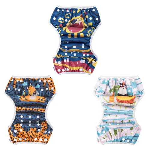 Vista 85 de ALVABABY - Pañales de natación (2 unidades, reutilizables)
