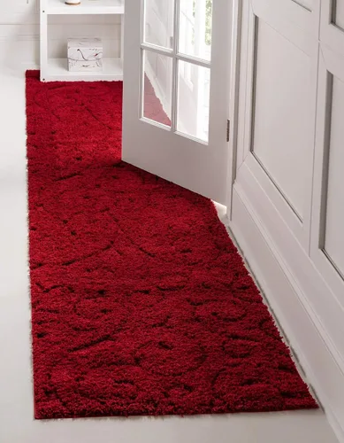 Vista 30 de Rugs.com - Alfombra de la colección Botanical Shag, alfombra de pelo de 4 x 6 pies color beige perfecta para salas de estar, comedores grandes