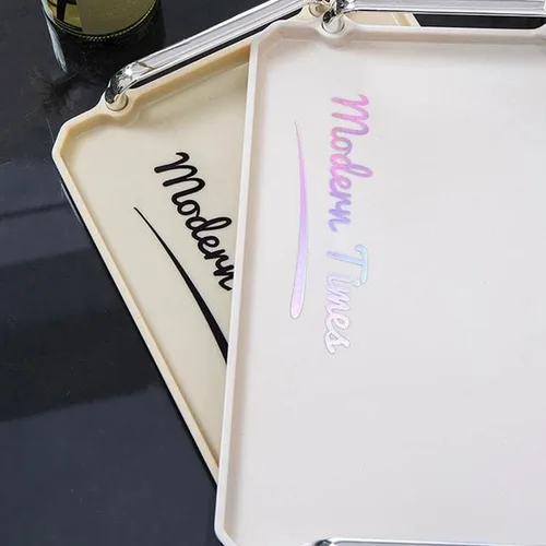 Vista 4 de 2 bandejas para mesa auxiliar (12.3 x 8.3 pulgadas), bandeja decorativa para servir, decoración de bandeja de mesa auxiliar, bandeja para servir
