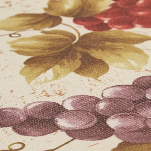 Vista 4 de Violet Linen Mantel de viñedo europeo beige 60 x 84 pulgadas