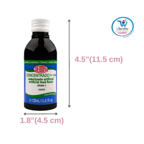 Vista 4 de Deiman Concentrado de maíz aromatizante artificial D-15 4 fl oz
