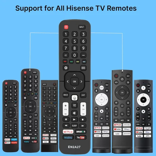 Vista 3 de Para Hisense Smart TV Control Remoto Reemplazo EN2A27, para Hisense Android/Google/LCD ULED OLED HD 4K UHD Smart TV