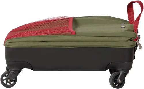 Vista 5 de Handy Sandy Haul-It - Bolsa plegable con ruedas – Bolsa de utilidad patentada de servicio pesado con 8 ruedas giratorias, carrito de comestibles