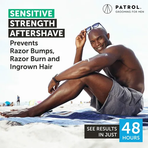 Vista 5 de Bump Patrol Sérum de Tratamiento Post-Afeitado Fuerza Sensible – Bloqueador de Granos de Afeitado y Tratamiento para Vellos Encarnados para Hombres