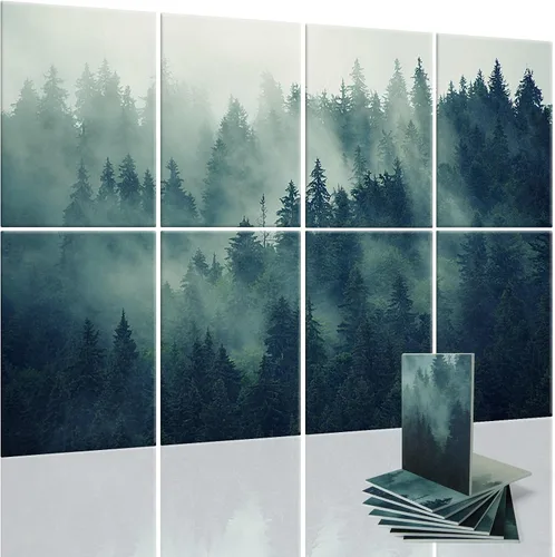 Vista 10 de Art3d paneles insonorizantes para pared 48"x32", paquete de 8 paneles acústicos de pared con arte, paneles de pared decorativos y absorbentes