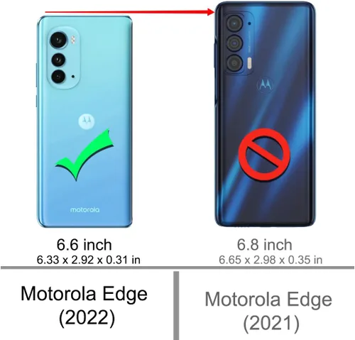 Vista 2 de Osophter Funda para Motorola Edge 2022 con 2 protectores de pantalla para Moto Edge 2022 (negro)