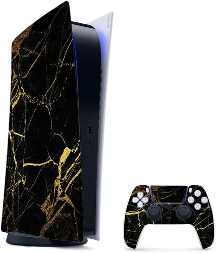 Vista 44 de MightySkins - Skin para juegos para PS5 / Playstation 5 Bundle – Mármol ámbar Envoltura protectora de vid Fácil de aplicar y cambiar