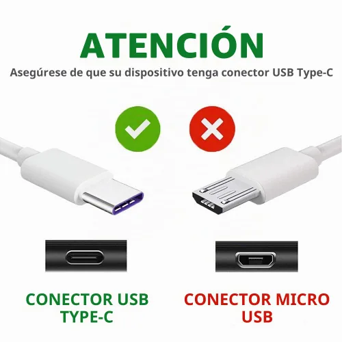 Vista 2 de Paquete de 2 cables de carga tipo C de 10 pies de largo, cable USB C para Samsung Galaxy S21 S20 S10 S10E S9 S8 Plus tipo C a A, cable de carga