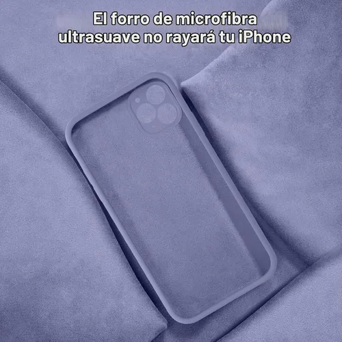 Vista 6 de Vooii Funda compatible con iPhone 11 Pro Max, silicona líquida mejorada con bordes planos, protección de la cámara, forro de microfibra antiarañazos