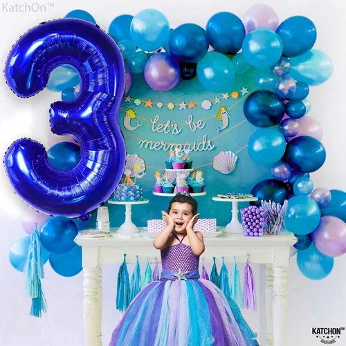 Vista 749 de KatchOn Globo negro del número 1 de 40 pulgadas, globo de feliz cumpleaños Large Mylar Number One Balloon for 1st Birthday Decorations, Foil