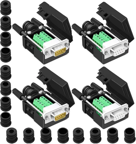 Vista 11 de 10PCS DB9 Solderless Serial a 9pin macho hembra conector de ruptura
