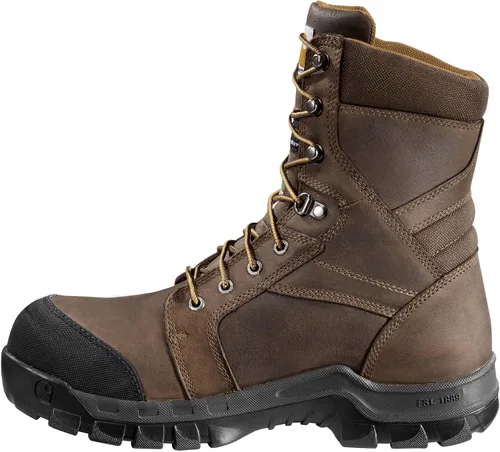Vista 3 de Carhartt Men's CSA 8" Rugged Flex Waterproof Insulated Puncture Resistant Composite Toe Work Boot