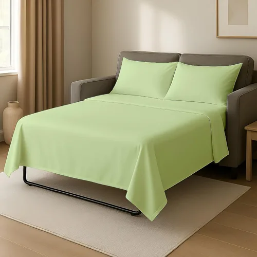 Vista 13 de Cottingon Sábanas individuales de 4 piezas para sofá cama individual, sábanas de sofá 100% microfibra cepillada, se adapta fácilmente a colchones