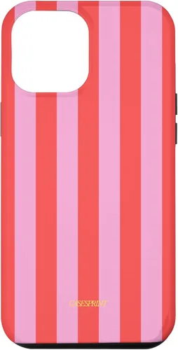 Vista 26 de Funda de rayas rojas rosas para iPhone 17