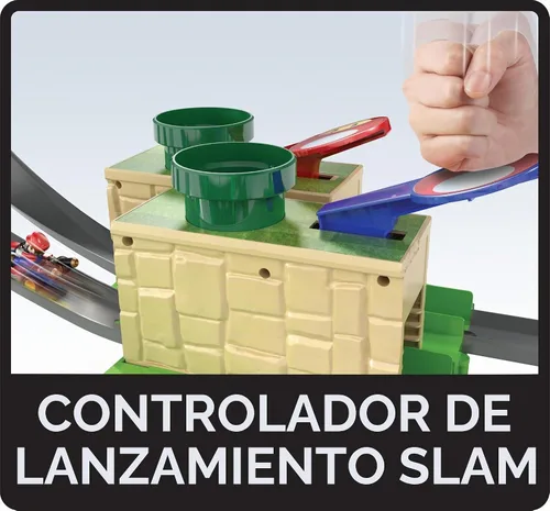 Vista 4 de Juego de circuitos Hot Wheels Mario Kart Lite Track Set