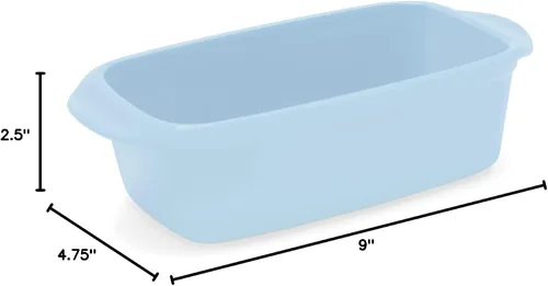 Vista 9 de Chantal Classic - Molde para pan de cerámica de 1.5 cuartos de galón, 9 x 4.75 x 2.75 pulgadas, Glacier Bluie