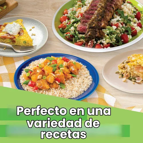 Vista 6 de Arroz integral Minute, arroz integral instantáneo para comidas rápidas, caja de 28 onzas