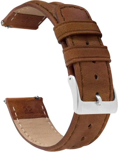 Vista 56 de Barton Racing & Rally Horween - Correas de cuero con barras de resorte de liberación rápida integradas, longitud estándar para muñecas de 5 a 8