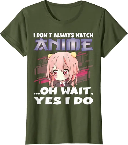 Vista 64 de Ver camiseta japonesa de anime con estampado de anime Girl, Negro, S