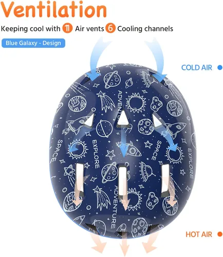 Vista 5 de MOUNTALK - Casco de bicicleta para niños/bebés, para niños de 1/2/3/4/5/6/7/8 años, cascos para niños de 5-8/8-14 años, cascos de patineta
