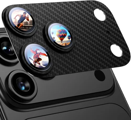 Vista 106 de Uyiton para iPhone 13 Pro/iPhone 13 Pro Max Protector de Lente de Cámara, [Fuerte Adhesión] [Protección contra Caídas] Cubierta de Cámara Posterior