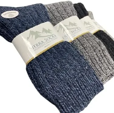Vista 5 de Sierra Socks Calcetines gruesos de lana para mujer