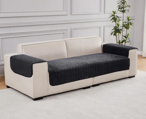 Vista 7 de Fundas para Reposabrazos de Sofá Fundas para Brazos de Sofá Fundas para Sillones, 2pcs Protectores Antideslizantes para Brazos de Sofá Fundas