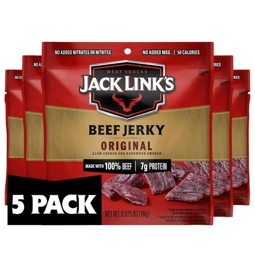 Vista 13 de Jack Link's Beef Jerky Multipack - Original - 0.625 oz (paquete de 20)