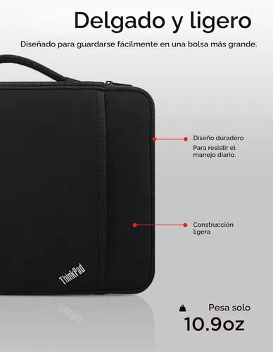 Vista 2 de Lenovo ThinkPad - Funda protectora delgada para laptop de 14 pulgadas, compatible con ThinkPad, MacBook Air y MacBook Pro, ligera, resistente a