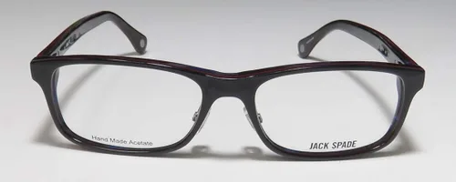 Vista 3 de Jack Spade Larson - Marco rectangular de montura completa para hombre y mujer (53-17-150, negro)