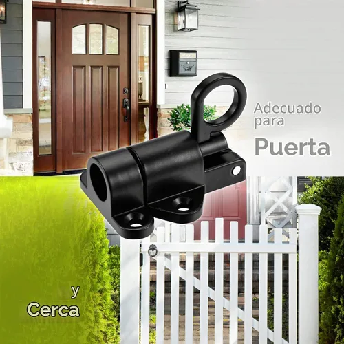 Vista 4 de Paquete de 4 cierres de resorte de cierre automático para puerta