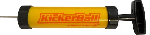 Vista 2 de Bomba manual de bolas Kicker – Bomba de aire portátil para pelotas deportivas, fútbol, baloncesto, fútbol, voleibol, aguja infladora incluida, fácil
