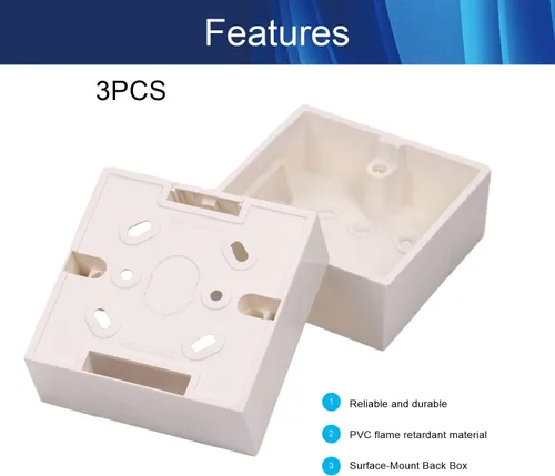 Vista 3 de Jutagoss Caja de cubierta de salida de seguridad para bebés Caja a prueba de salpicaduras Caja de protección de enchufe de interruptor de pared