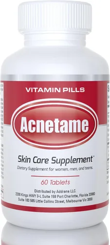 Vista 8 de Acnetame Paquete de 3 suplementos vitamínicos para el tratamiento del acné, tabletas hormonales para eliminar la piel grasa para mujeres, hombres