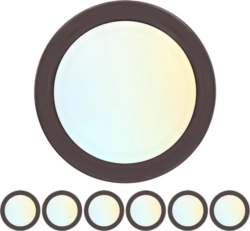 Vista 10 de LUXRITE Lámparas de disco LED de 6 pulgadas, lámpara de techo de montaje empotrado regulable, 5CCT seleccionables 2700K 3000K 3500K 4000K 5000K