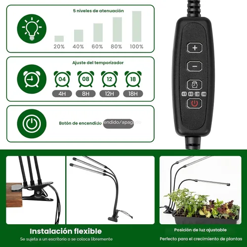 Vista 6 de SOLIGT Kit de inicio de semillas de 60 celdas con luz de crecimiento y alfombrilla térmica, bandeja de inicio de semillas con cúpula de 4.3
