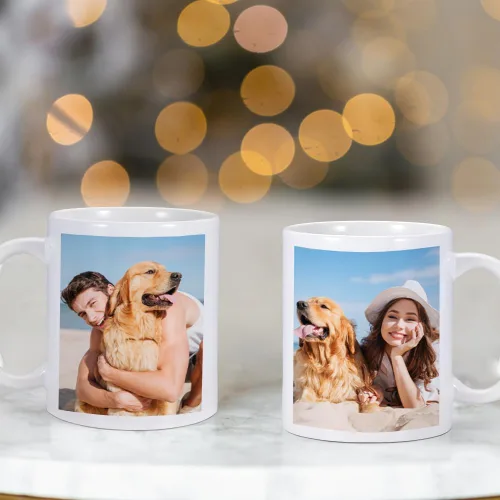 Vista 7 de Taza personalizada, tazas de café personalizadas con imagen, texto, nombre, taza personalizada, regalos para novio, novia, familia, tazas de café
