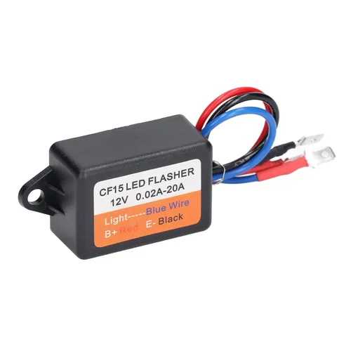 Vista 6 de Controlador estroboscópico, controlador estroboscópico de flash 12 V auto módulo intermitente 0.02‑20A LED Módulo de luz de giro 45 75 veces por