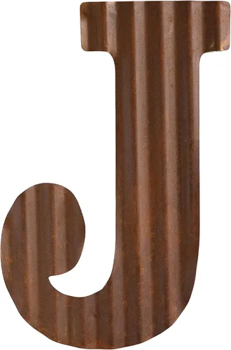 Vista 11 de COLLECTIVE HOME - Letras metálicas de 12 pulgadas para decoración de pared, letras oxidadas corrugadas, decoración rústica para colgar en la pared