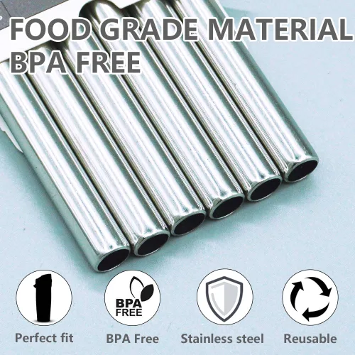 Vista 4 de Dreamfocus Paja de metal de repuesto de acero inoxidable para Owala FreeSip Sway 30 oz
